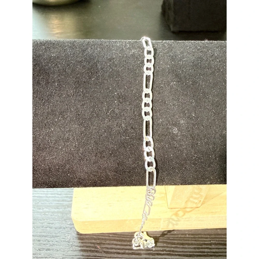 Figaro Chain Bracelet Unisex 7.5